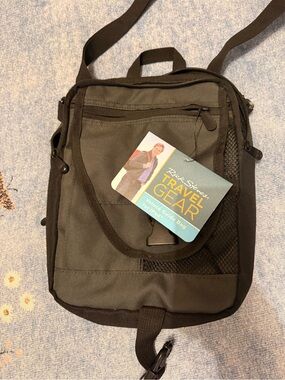 Olive Green Travel Guide Crossbody Bag